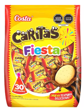 Galletas Caritas Fiesta x 30 UND